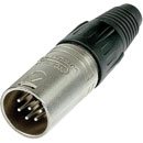 NEUTRIK NC6MX XLR Male cable connector, nickel shell, silver contacts