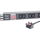 CANFORD PDU Economy, 1U horizontal, 8-way IEC, UK 3 pin plug