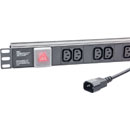 CANFORD PDU Economy, 1U horizontal, 8-way IEC, IEC14 plug