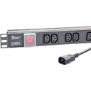 CANFORD PDU Economy, 1U horizontal, 16-way IEC, IEC14 plug