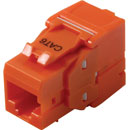 TUK KEYSTONE RJ45 IDC SOCKET Cat6 tool-less, orange