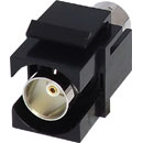 TUK KEYSTONE COUPLER BNC female to BNC female, true 75 ohm, 12Ghz, black