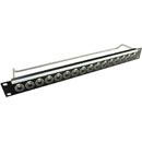 CANFORD XLR TERMINATION PANEL 1U 1x16 Neutrik XLRF, black