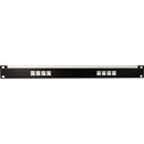 CANFORD CAT6A RJ45 PRO PATCH PANEL 1U 1x8 IDC, Screened, black