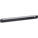 CANFORD KEYSTONE CONNECTION PANEL, Economy, 1U 1x16 modules,black