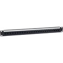 CANFORD CAT5e RJ45 PATCH PANEL, Economy, 1U, 1x24, IDC, Unscreened,black