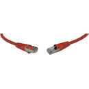 CAT6A SCREENED PATCHCORD RJ45-RJ45-0.5m, red