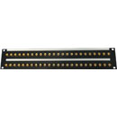 CANFORD BNC TERMINATION PANEL 2U, 2x24, 12G 4K, black, gold