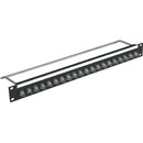 CANFORD BNC TERMINATION PANEL 1U, 1x16, 12G 4K, black