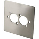 CANFORD F2SN CONNECTOR PLATE 1-gang, 2 mounting holes, satin nickel