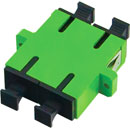 SENKO FIBRE OPTIC SC APC SM DUPLEX FEEDTHROUGH COUPLER Green