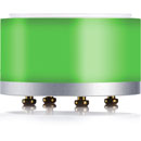 YELLOWTEC litt 50/22 GREEN LED COLOUR SEGMENT 51mm diameter, 22mm height, silver/green