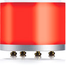 YELLOWTEC litt 50/35 RED LED COLOUR SEGMENT 51mm diameter, 35mm height, silver/red