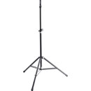 K&M 21467 LOUDSPEAKER STAND Floor, folding legs, up to 50kg, 1370-2170mm, ring lock mandrel, black