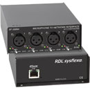 RDL SF-XMN4 DANTE INTERFACE Input, 4x microphone in, XLR