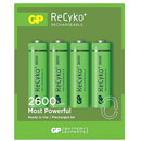 GP 270AAHC RECYKO+ BATTERY, AA size, NiMH, 2600mAh (pack of 4)