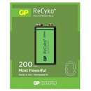 GP 20R8H RECYKO+ BATTERY, 1604 (PP3) size, NiMH, 200mAh, 8.4V