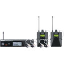 SHURE P3TRA215TWP PSM300 TWINPACK PRO PERSONAL MONITOR SYSTEM with 2x P3RA/SE215, 606-630MHz (K3E)