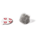 RYCOTE 066310 OVERCOVERS ADVANCED MIC MOUNTS Stickies Adv and fur Overcovers, grey (10pks of 25+5)