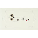 CLOUD LE-1W INPUT PLATE 2x RCA line in, 1x 3.5mm jack, unbalanced, gain control, white