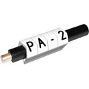 PARTEX CABLE MARKERS PA2-MBW.W Prefit, 4.0 - 10.0mm, letter W, black on white (pack of 100)