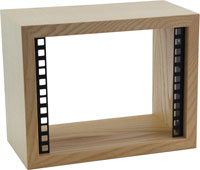 CANFORD RACKS - ES412 Series - Half-rack width desktop rack, with optional wall mount - Wooden