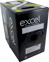 EXCEL CAT5E DATA CABLE Solid conductor - Standard and low fire hazard