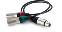 CANFORD XLR - XLR Y-LEADS, 5-PIN TO DUAL 3-PIN