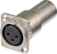 NEUTRIK XLR PANEL CONNECTOR FEED-THROUGH ADAPTERS