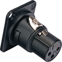 NEUTRIK XLR PANEL CONNECTORS - Cable style, surface mount