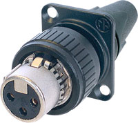 NEUTRIK XLR PANEL CONNECTORS - Cable style, surface mount - EMC shielded