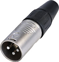 REAN XLR CABLE CONNECTORS - Finger groove