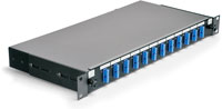 FIBRE PANELS - SC and LC - With sliding tray and fibre management