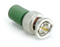 TELEGARTNER BNC RESISTIVE TERMINATORS - Male plug- 50 ohms RF and 75 ohms - SD, HD, 3G-SDI