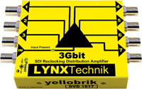 LYNX YELLOBRIK VIDEO DISTRIBUTION AMPLIFIERS - 3G/12G SDI