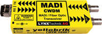 LYNX YELLOBRIK FIBRE OPTIC EXTENDERS - MADI - 10km or 40km with CWDM option