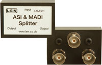 LEN SPLITTERS/FILTERS/RELAYS - AES, MADI, ASI