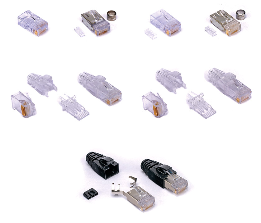 RJ45 Plug to RJ45 Plug Jack Cable Assemblies - Bel