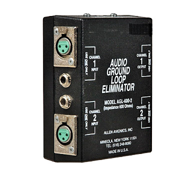 ALLEN AVIONICS AGL 600 2 AUDIO GROUND LOOP ISOLATION TRANSFORMER