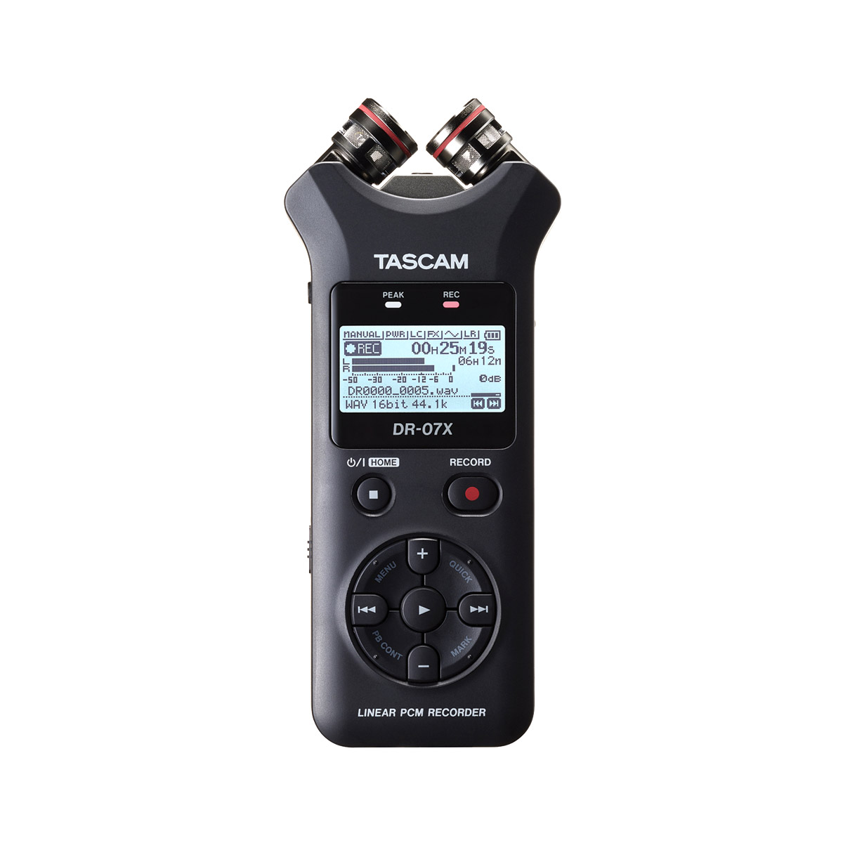 TASCAM DR-07X PORTABLE RECORDER 2-Channel WAV/MP3