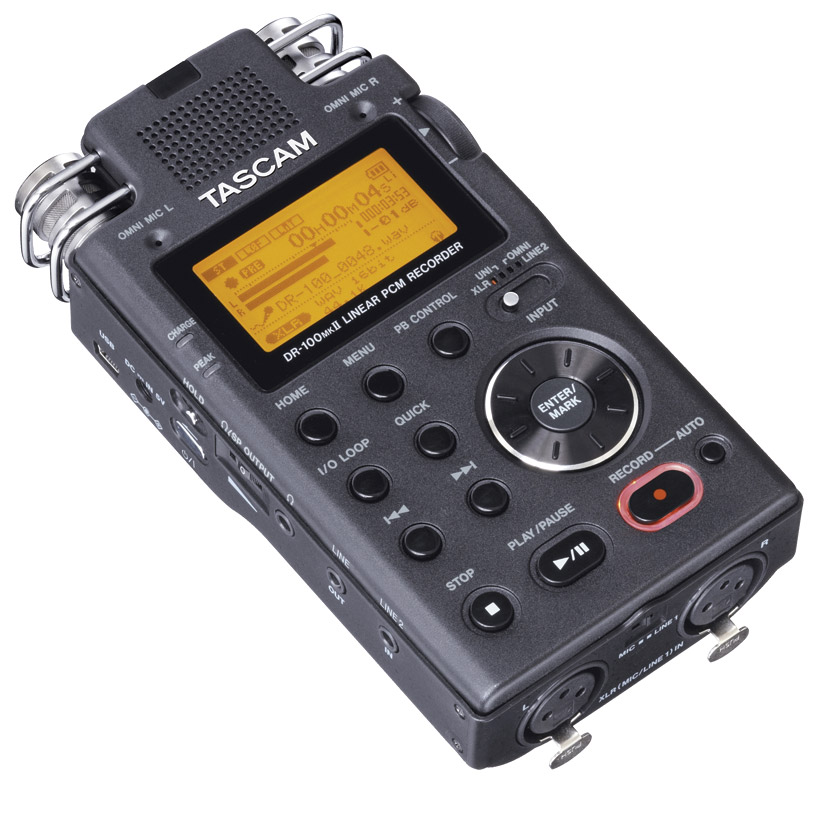 TASCAM DR-100 MKII PORTABLE RECORDER For SD / SDHC card, stereo 