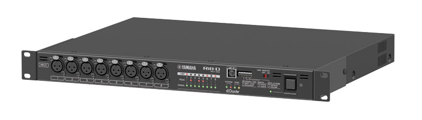 YAMAHA RI8-D DANTE INTERFACE 8 mic/line inputs, rackmountable