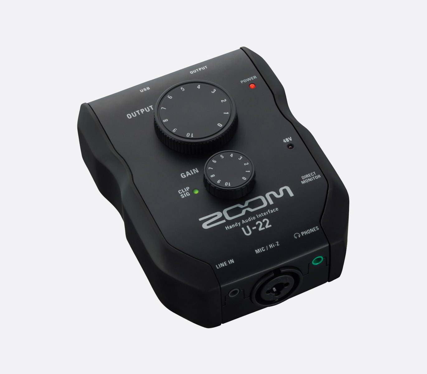 ZOOM U-24 USB AUDIO INTERFACE 2x4, mic/line in, +48V phantom, MIDI 
